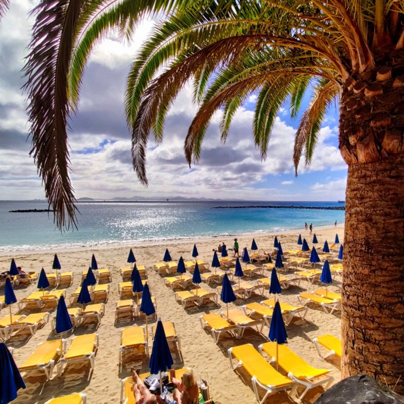 Playa Dorada beach Lanzarote Canary Islands