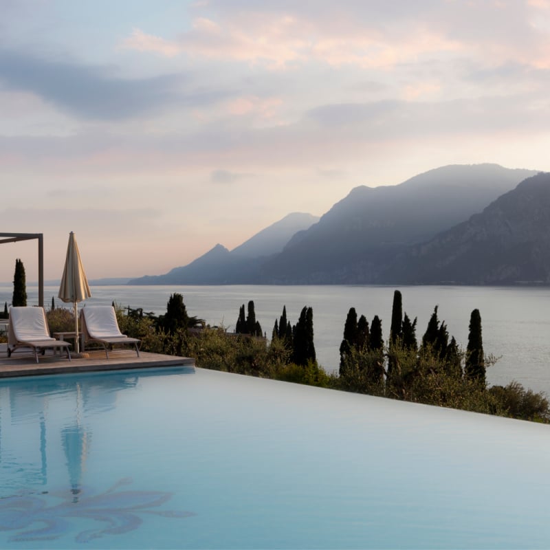 infinity pool Lake Garda Italy