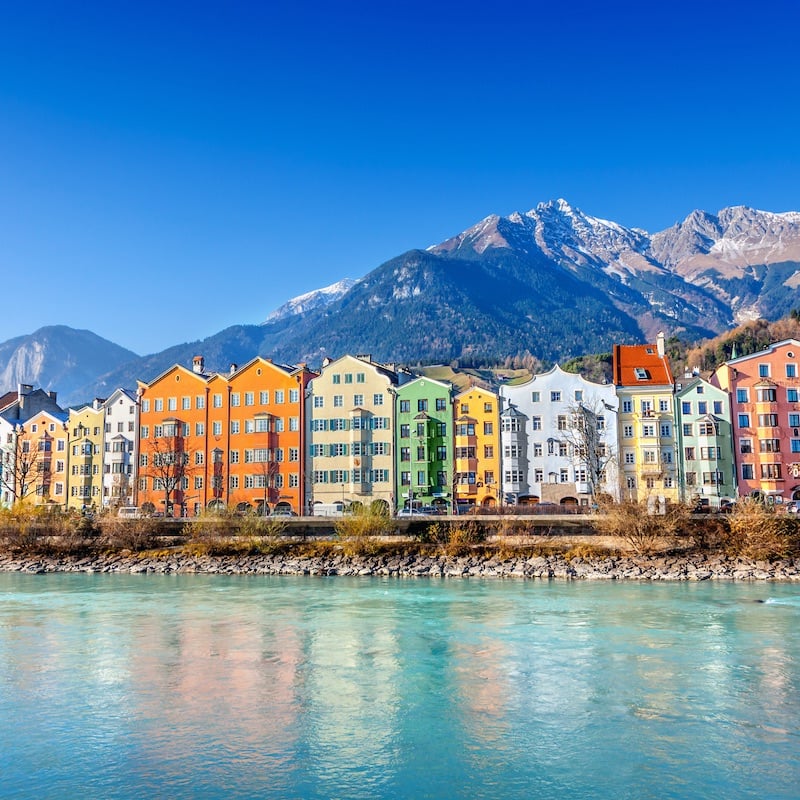 Innsbruck, the capital of the state of Tyrol in Austria, Central Europe