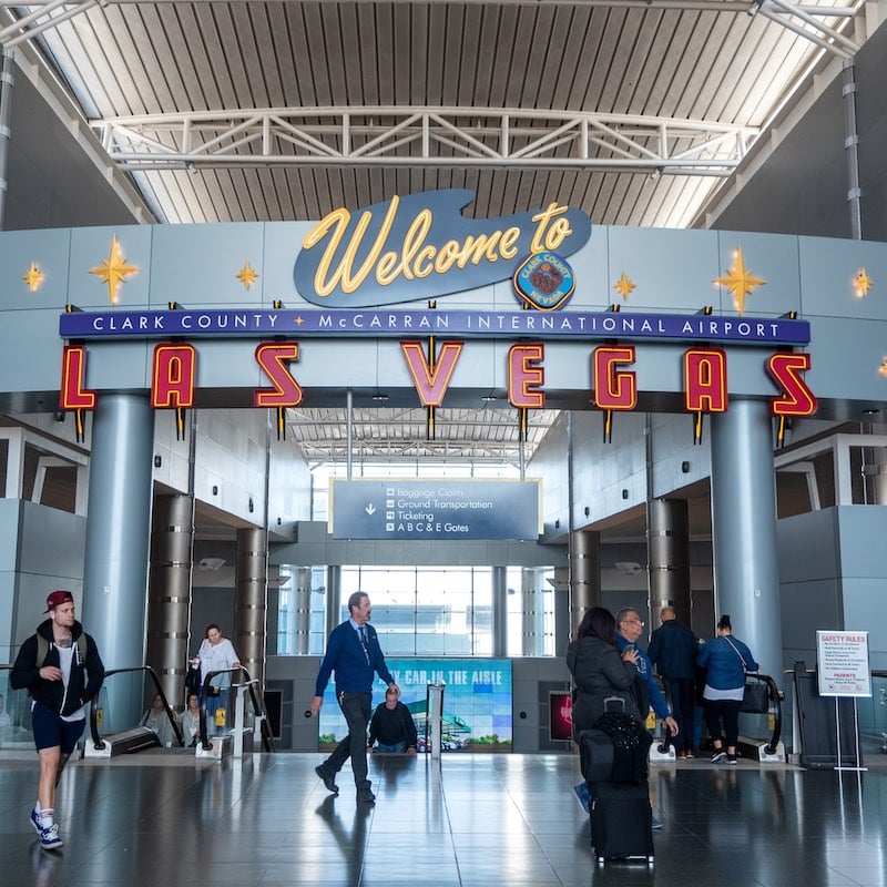 LAS VEGAS, NV - NOVEMBER 13: Scene at McCarran International Airport on November 13, 2019 in Las Vegas, Nevada.  The airport has since been renamed Harry Reid International Airport.