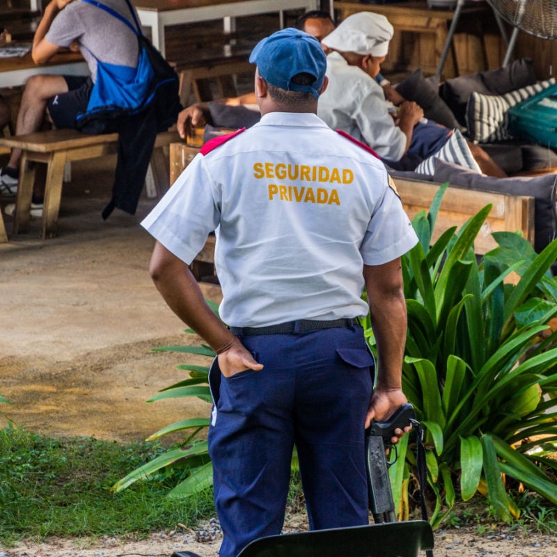 security guard in dominican republic