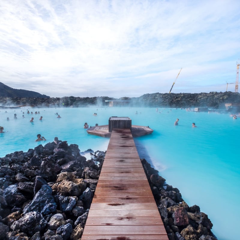 Blue Lagoon thermal spa in Iceland. 