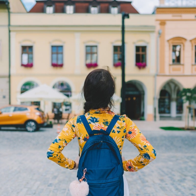 Solo female traveler in Europe, potentially Bratislava, Slovakia
