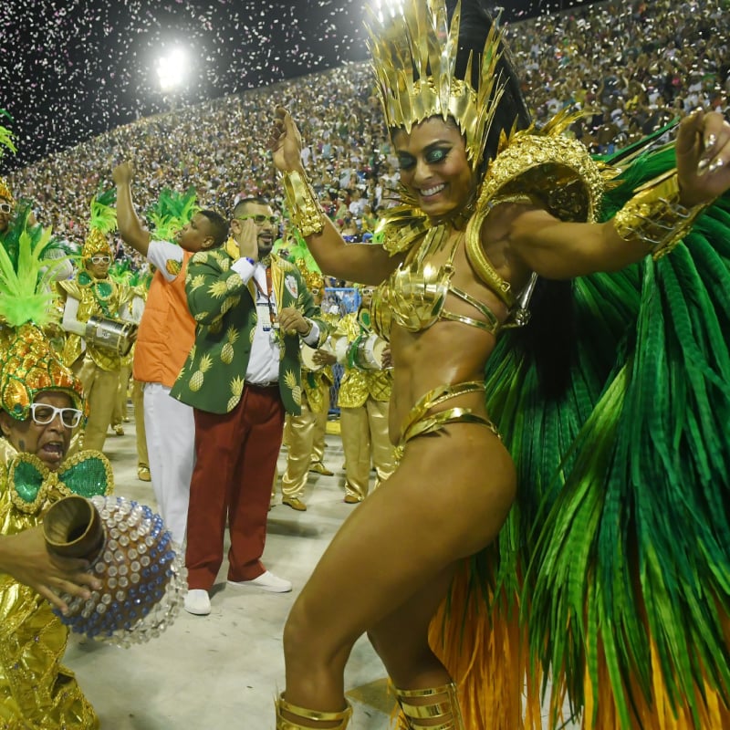 Dancers at Carnival in Rio de Janerio. 