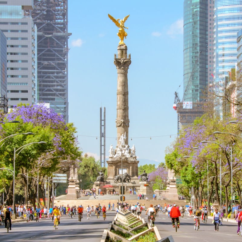 Street view in Mexico City