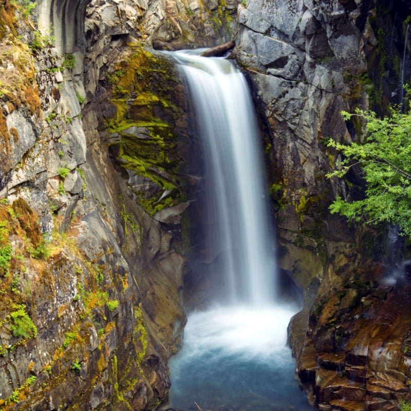 mount rainier national park waterfall america U.S. travel