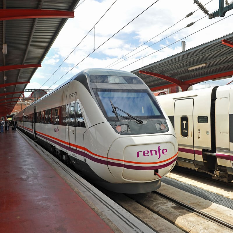 renfe train in station