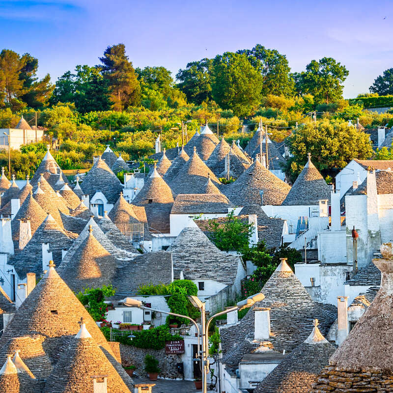 The Iconic Conical Houses Of Alberobello, A Puglian Town That Is A UNESCO World Heritage Site, Italy, Southern Europe