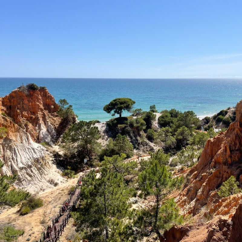 coastal trail in Algarve, Portugal